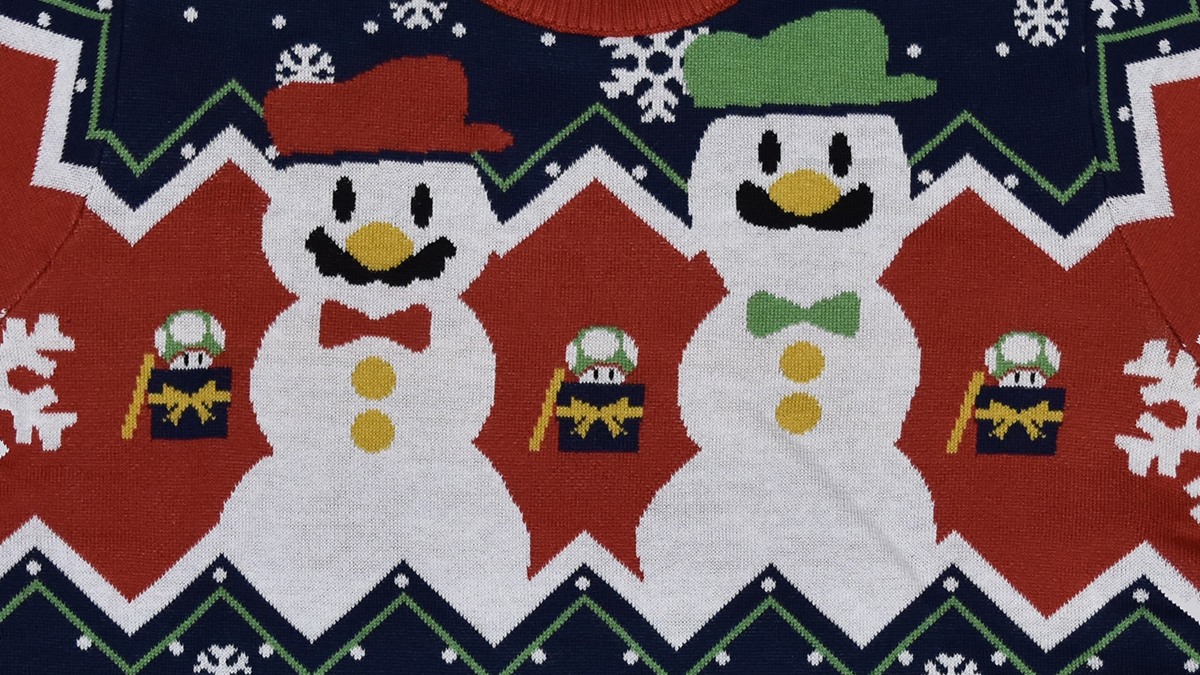 Nintendo holiday sweater outlet